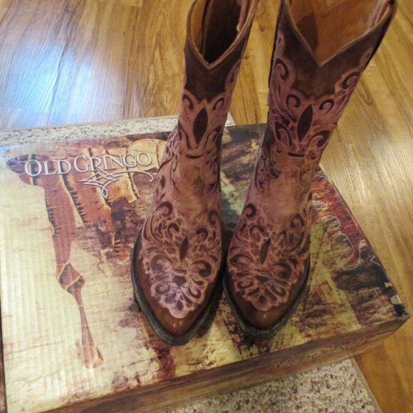 NEW Old Gringo Linda Lou Cowboy Boots womens 8.5 - Picture 14 of 15